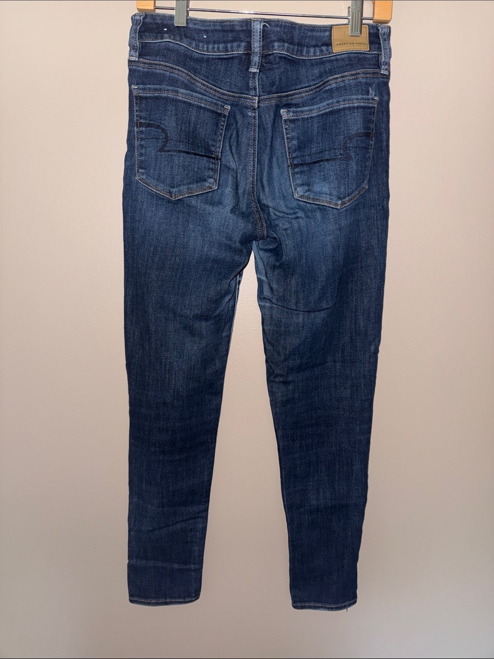 American Eagle Outfitters Women's Dark Blue Stretch skinny Jeans - Picture 3 of 3